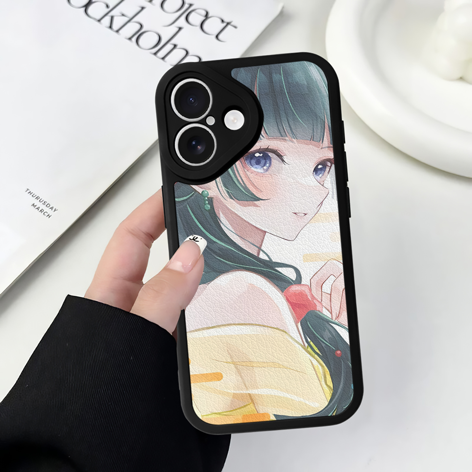 薬屋のひとりごと The Apothecary Diaries 【iPhone 16シリーズ対応】シリコンスマホケース（レザー調） 材質：シリコン